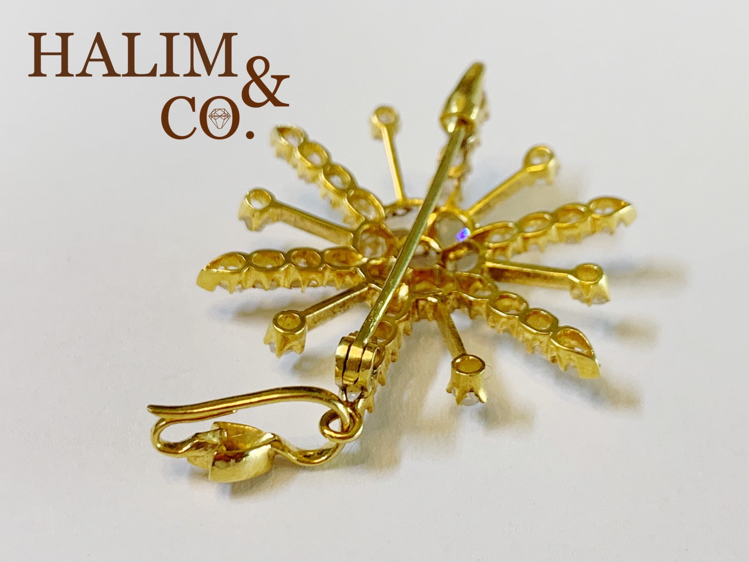 Antique Star Pendant With Polki Diamond. Kebaya Jewelry / Peranakan Nyonya Jewelry