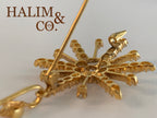 Antique Star Pendant With Polki Diamond. Kebaya Jewelry / Peranakan Nyonya Jewelry