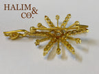 Antique Star Pendant With Polki Diamond. Kebaya Jewelry / Peranakan Nyonya Jewelry