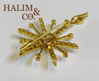 Antique Star Pendant With Polki Diamond. Kebaya Jewelry / Peranakan Nyonya Jewelry