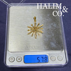 Antique Star Pendant With Polki Diamond. Kebaya Jewelry / Peranakan Nyonya Jewelry